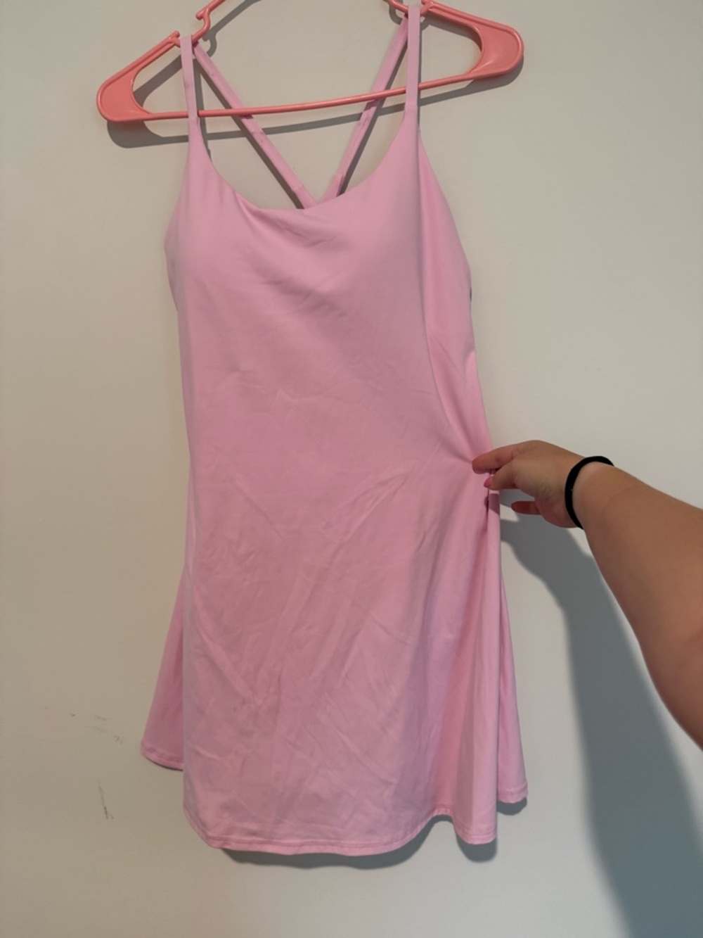 HALARA Light Pink Active Dress with Thin Straps